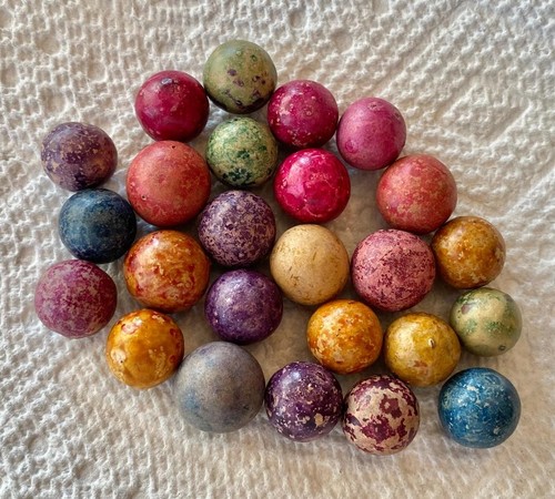 Antique clay marbles - antique, of
